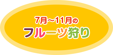7月~11月のフルーツ狩り